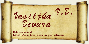 Vasiljka Devura vizit kartica